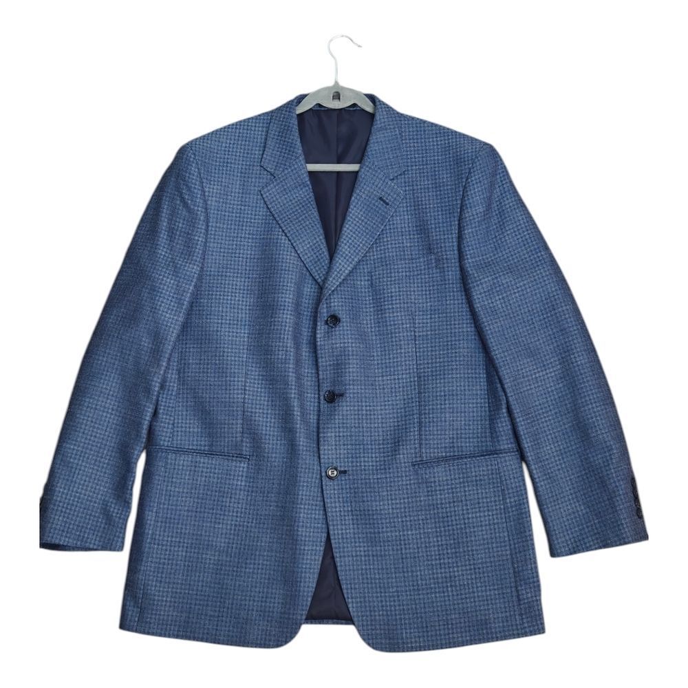 Norm Thompson Blue Patterned Blazer